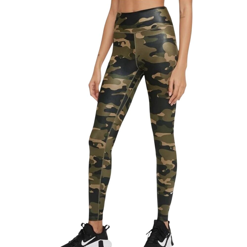 Nike Dri-FIT One Women's Mid-Rise Camo Leggings XS